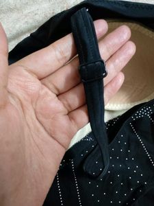 Classic Black Rhinestone Bodysuit