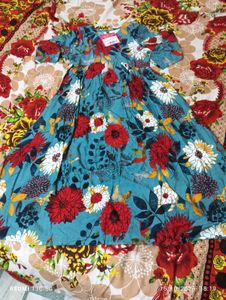 New Floral Print Kurta Set with Dupatta