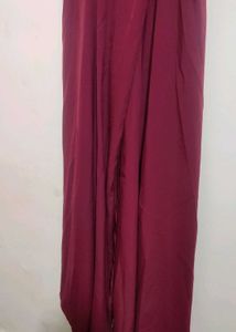 Maroon Long Dress For 36 Bust