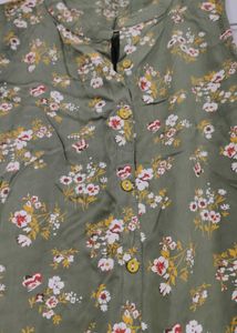 Fusion Floral Print Kurta