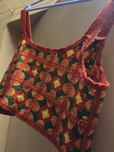 Boho Crochet Crop Top no damage