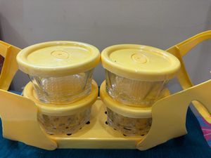Little Angle Glass Airtight Container Set - New