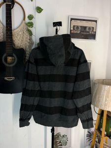 South Pole Men's Striped Zip-Up Hoodie