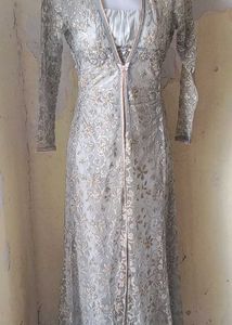 Elegant Embroidered Ethnic Gown
