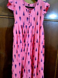 Pink Print Summer Dress