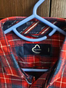 Being Human Men's Plaid Long Sleeve Shirt