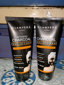 Glamveda Activated Charcoal Peel-Off Mask (2 Pack)