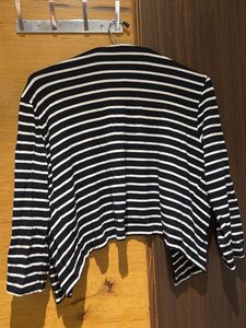 Striped Bolero Shrug