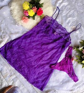 Victoria's Secret Violet Lace slip