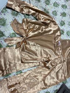 Shiny Gold Co-ord Set