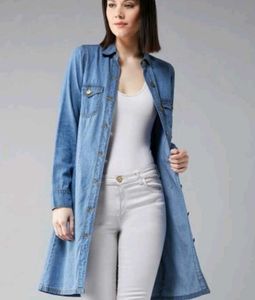 Denim Shirt Dress of Dolce Crudo 1943, M size.