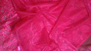 Vibrant Pink Embroidered Lehenga Skirt