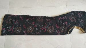 Pure Cotton Black Kurta