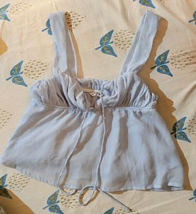 Cute Blue &amp; Pink Peplum Tops Combo