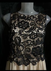 Elegant Lace Overlay Dress