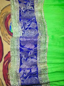 Parrot Green Ethnic Anarkali Kurti