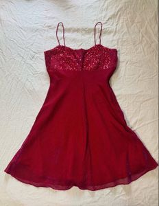 Sparkling Red Party Dress
