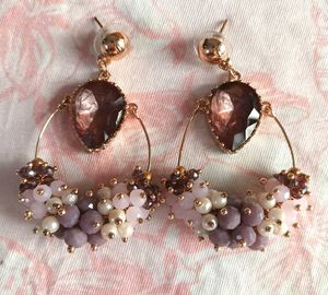 Premium Crystal &amp; Beads Earrings