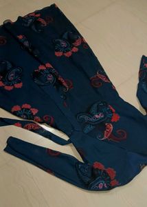 Paisley Print Wrap Dress