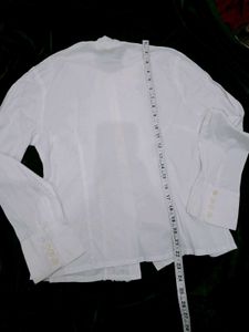 Elegant White Ruffle Blouse