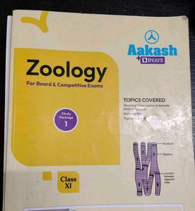 5 books Aakash Zoology Study Package for Class XI