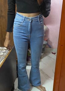 Women's Blue Flared Jeans