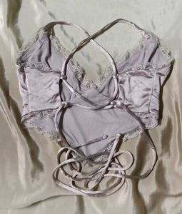 Satin Lace Cami Top