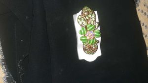 Sparkling Flower hair back pin