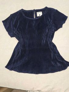 perfect baddie party  Navy Blue Top