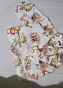 Floral Print Tunic Top
