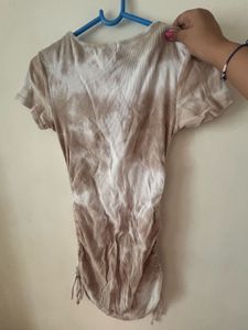 Ribbed Tie-Dye T-Shirt