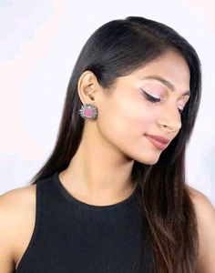 pack of 5 Square Stone Stud Earrings