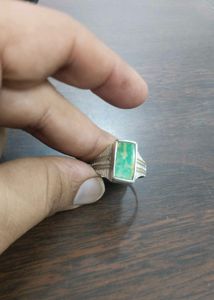 Natural Turquoise Gemstone Silver Ring
