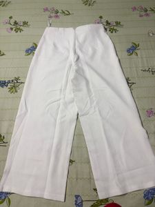 Chic Wide-Leg White Trousers