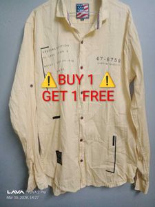 Men's Peach Casual Shirt