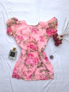floral Corset back kurti🌷