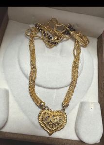Elegant Heart Pendant Necklace Cum Mangalsutra