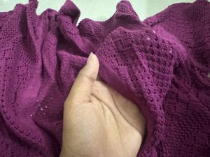 Chic Knitted Purple Tunic