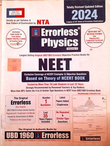 Errorless Physics Vol 2 NEET 2024 Edition