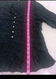 Polka Print Branded Top