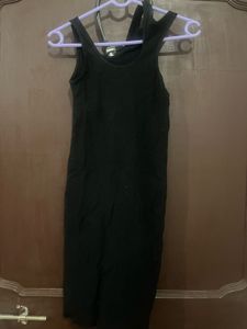 Sleek Black Cutout Mini Dress