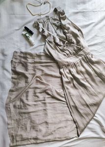 H&amp;M Ruffled Maxi Dress