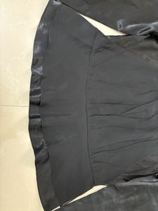 Satin Beautiful Shirt With Rose Necklace