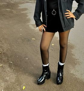 Black Velvet Ring Detail Shorts