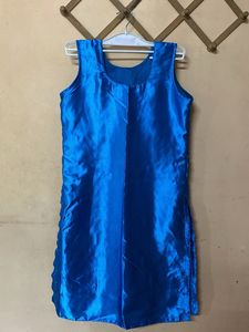 Blue Silk Kurta