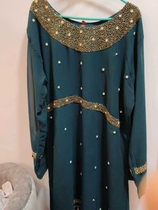 Embellished Teal Kurta