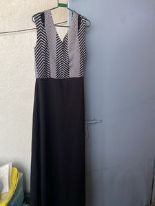 Chic Chevron Print Maxi Dress