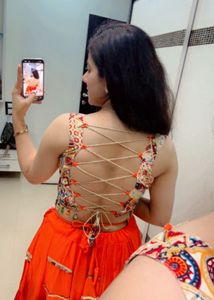 Bohemian Print Crop Top &amp; Orange Skirt Set