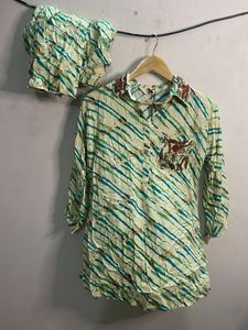 Stylish Printed Kurta with Pants