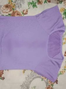 Lavender Cropped Top